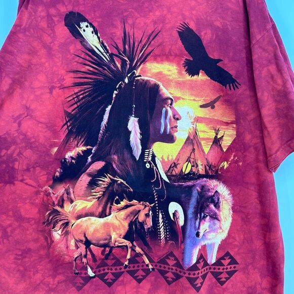 Vintage Y2K Mountain Native American David Penfound T-Shirt 3X USA - Picture 3 of 8
